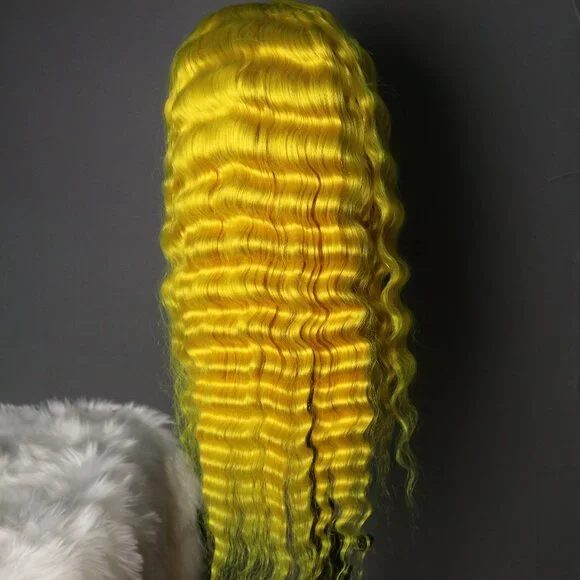 Yellow Hair Wig Lace Front Wig